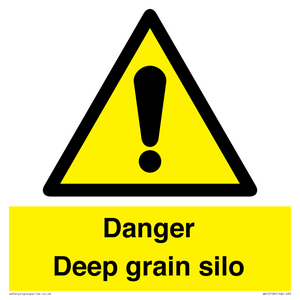 Danger Deep grain silo